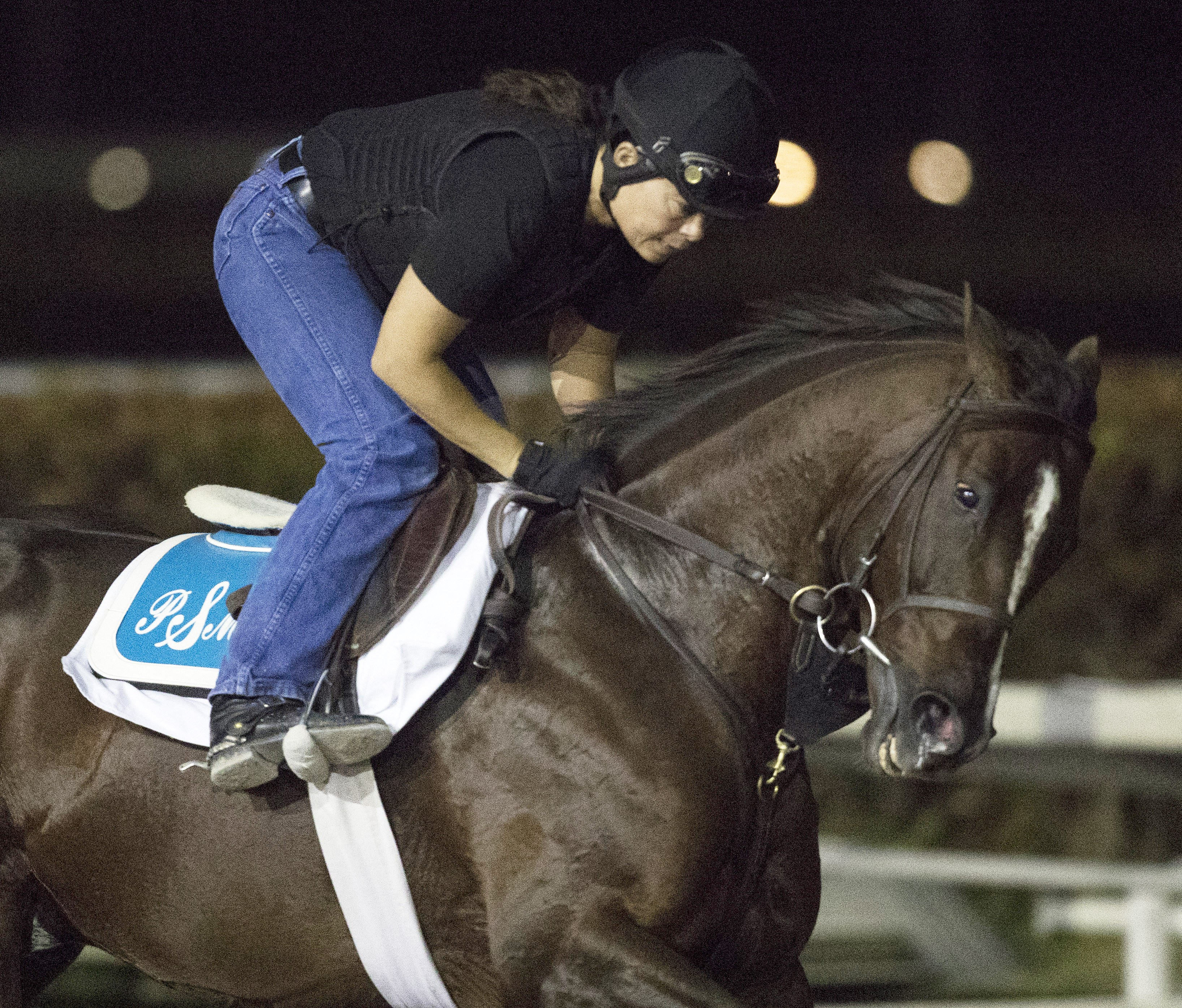 Weekend Hideaway trains at Gulfstream on Jan. 20