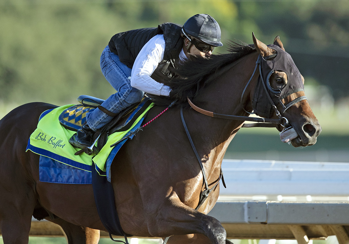 West Coast trains at Santa Anita on Sept. 15