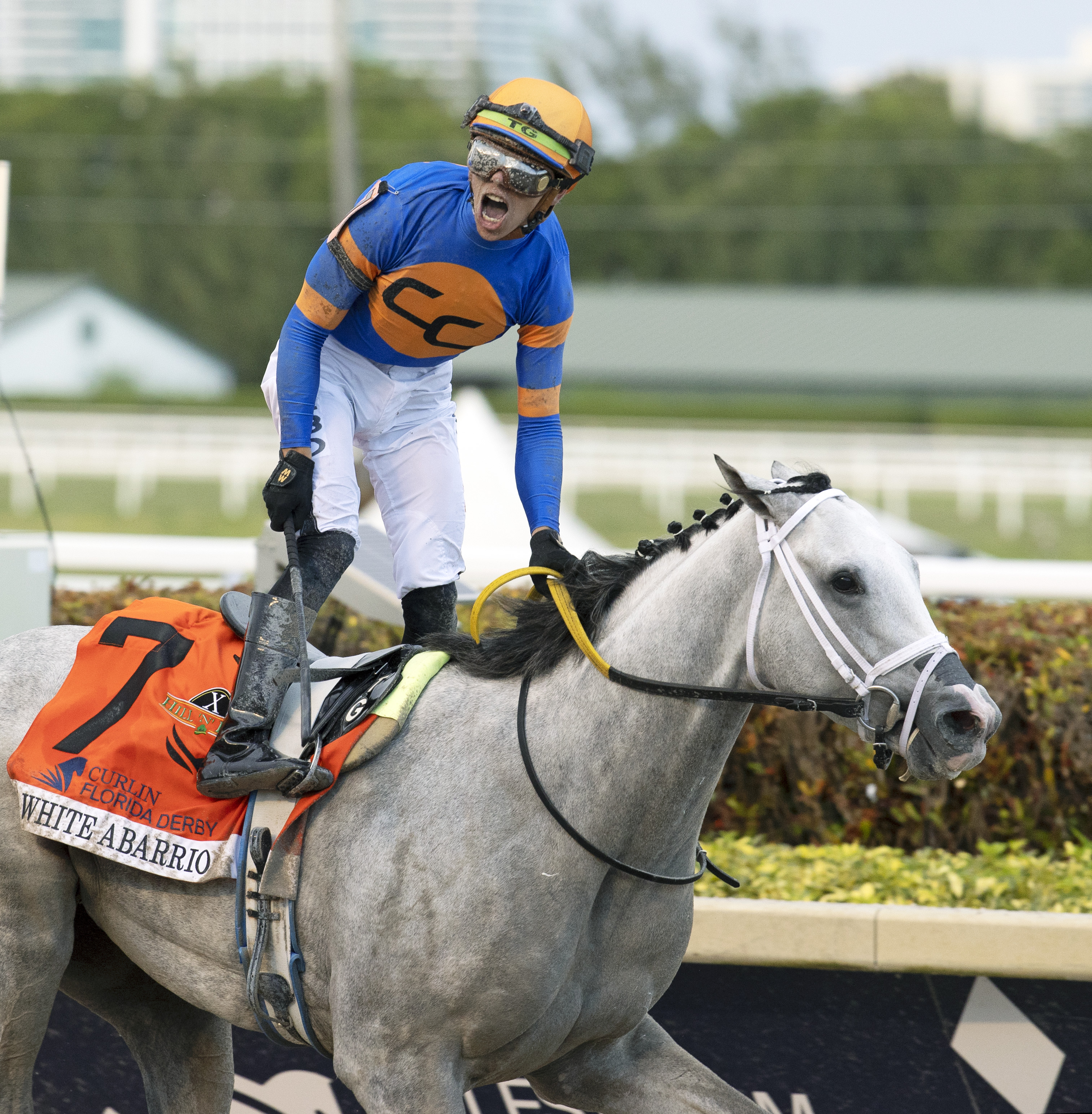 White Abarrio wins Florida Derby 4-2-2022