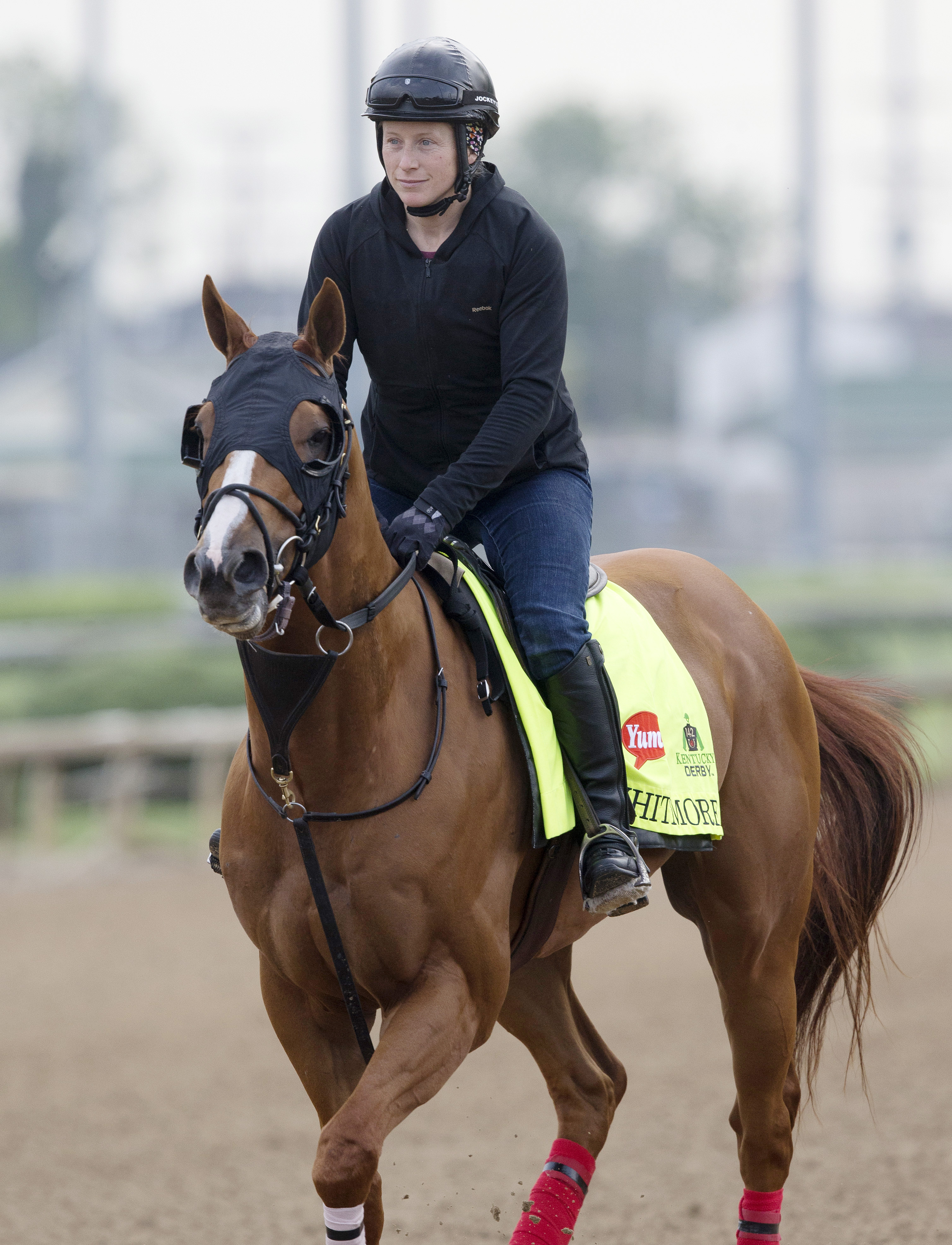 Whitmore trains at Churchill Downs on April 27
