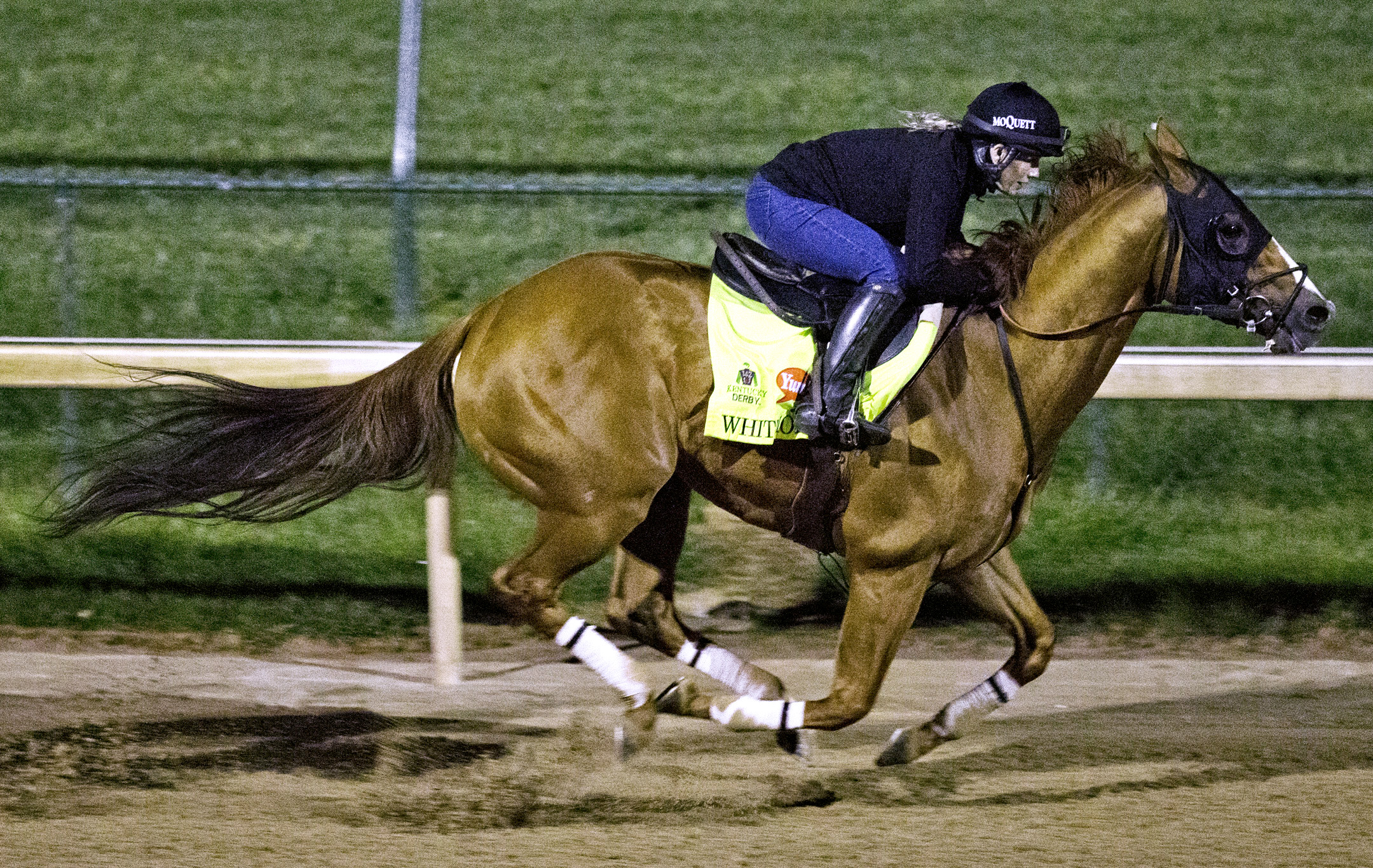 Whitmore trains at Churchill on April 29