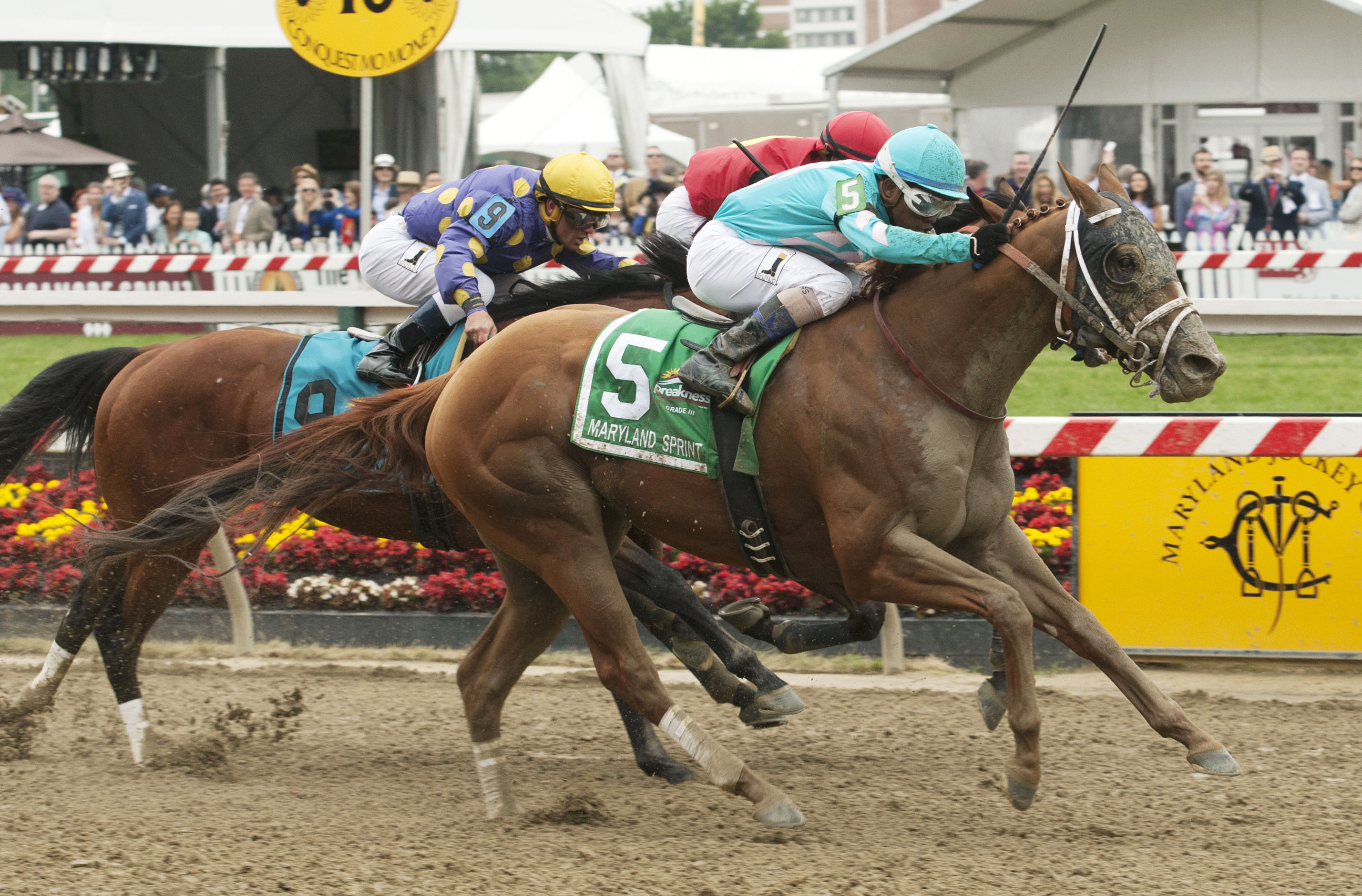 Whitmore wins the 2017 Maryland Sprint Stakes
