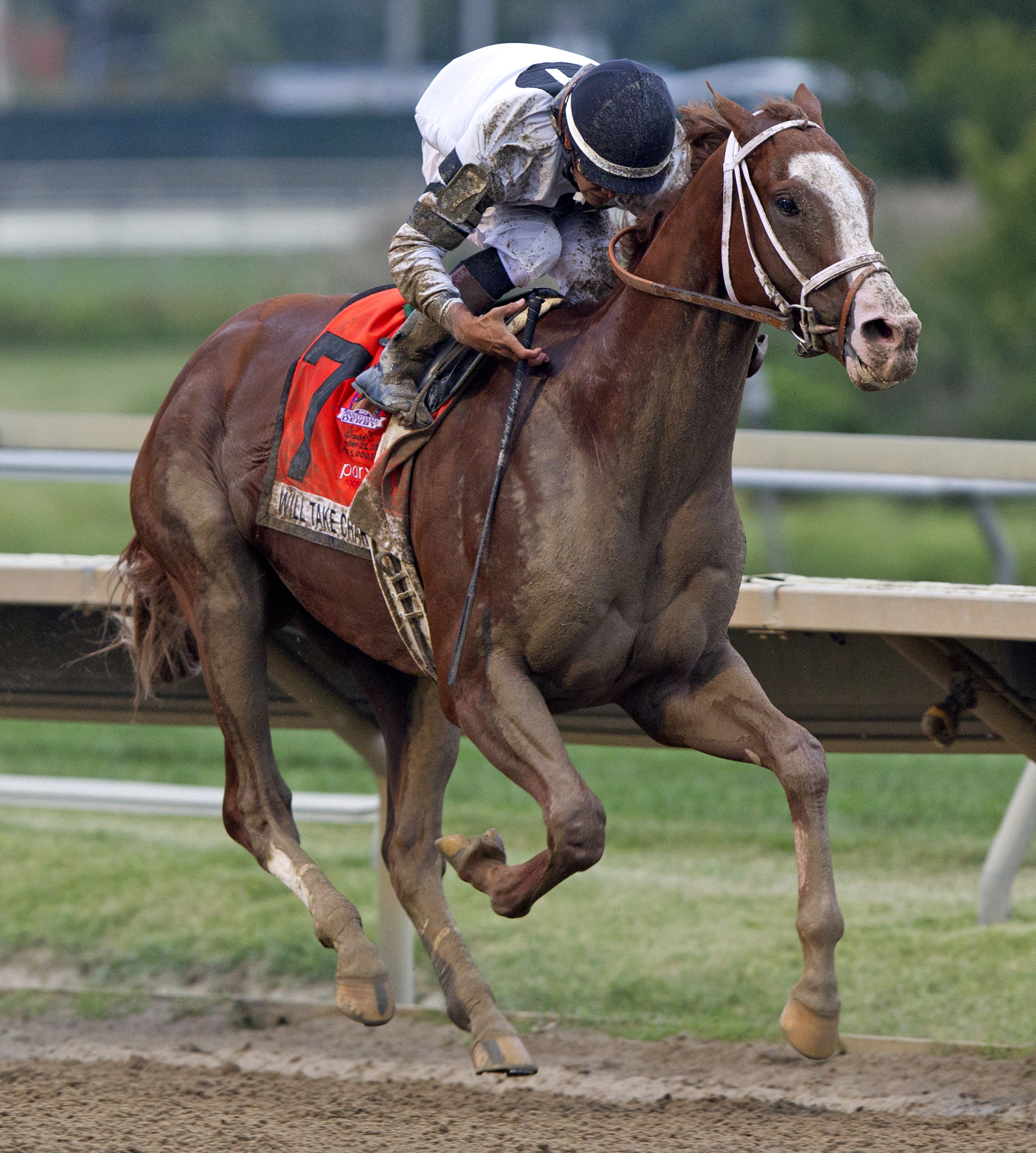 Will Take Charge wins the Pennsylvania Derby