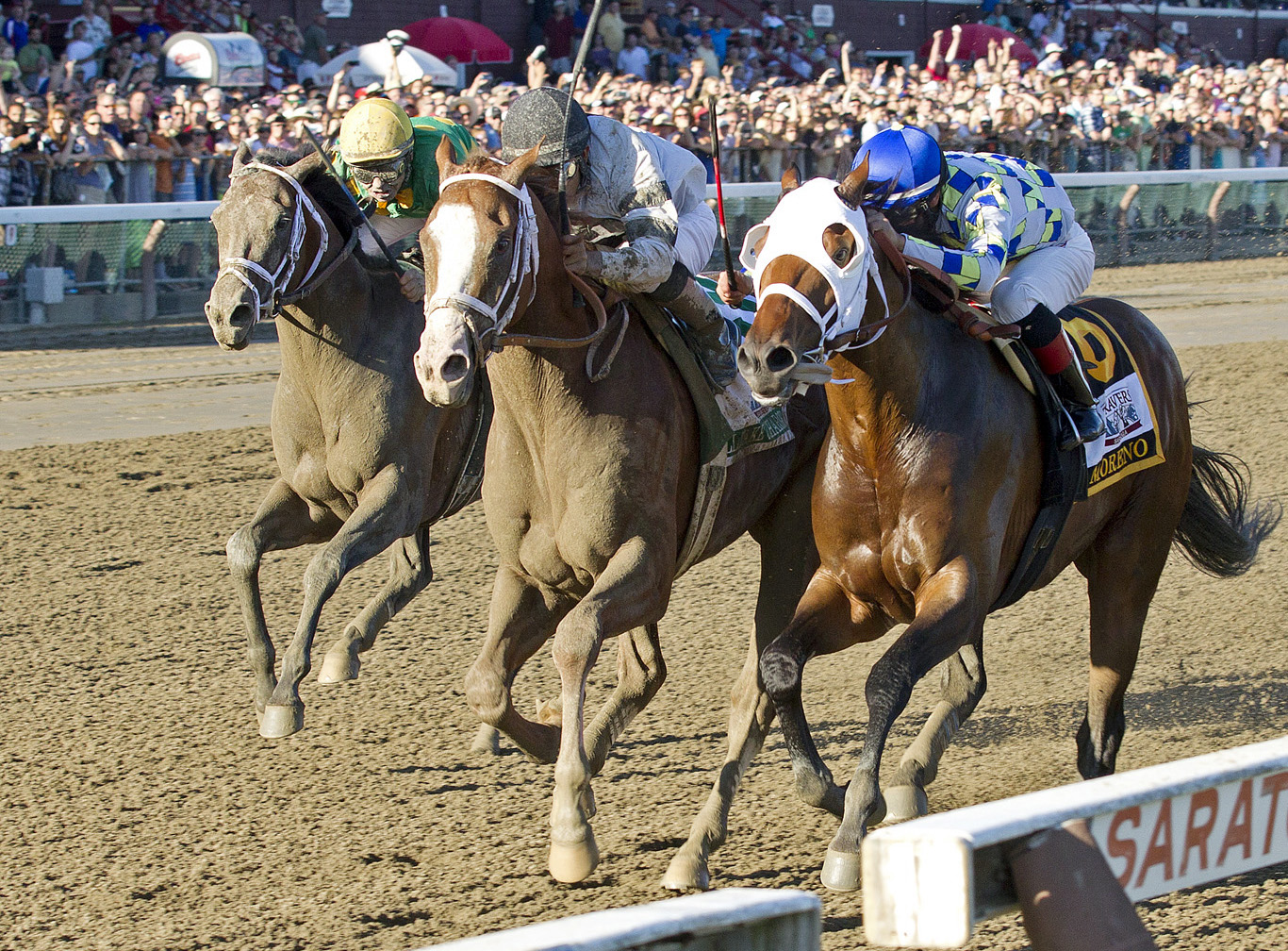 Palace Malice finishes fourth in the 2013 Travers