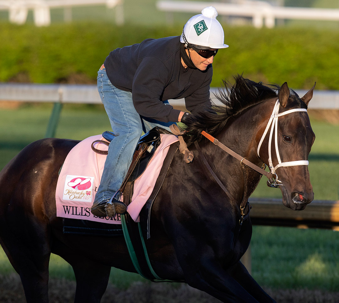 Will's Secret trains at Churchill Downs in April 2021