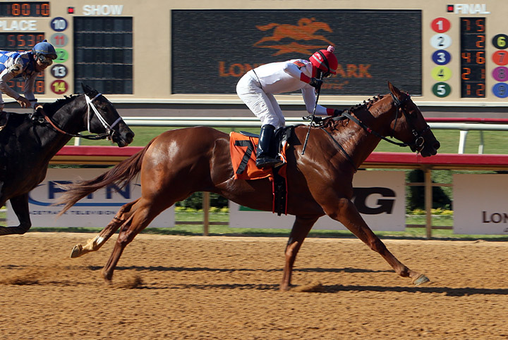 Wonders of Hislove wins the 2020 Groovy Stakes at Lone Star Park