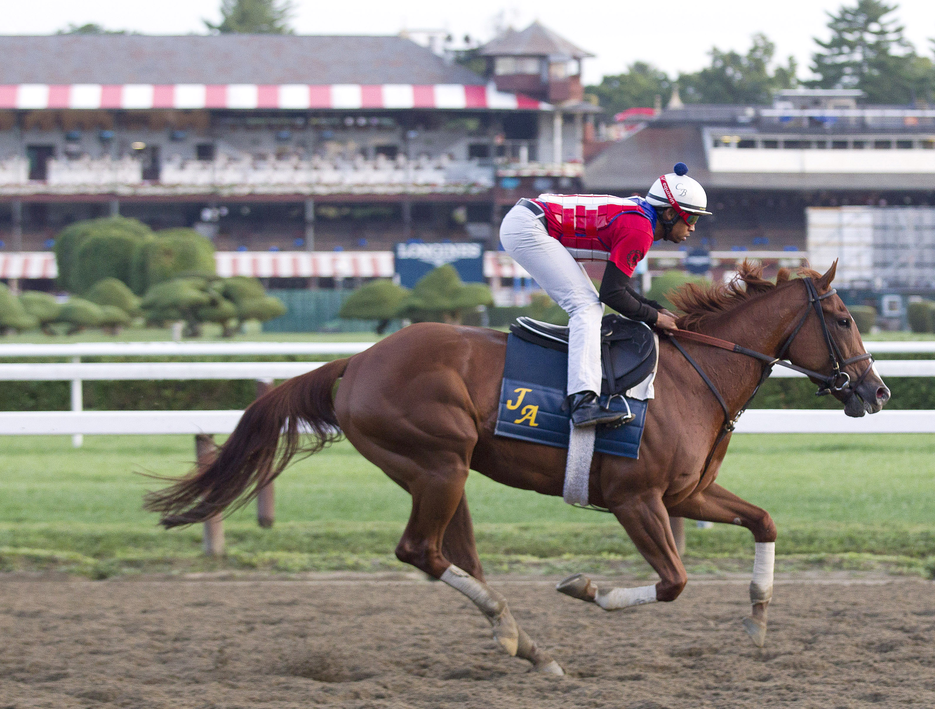 Woodville trains at Saratoga on Aug. 18
