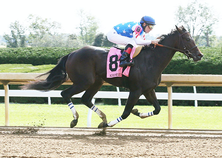 Workaholic wins an Oct. 12 maiden race at Keeneland