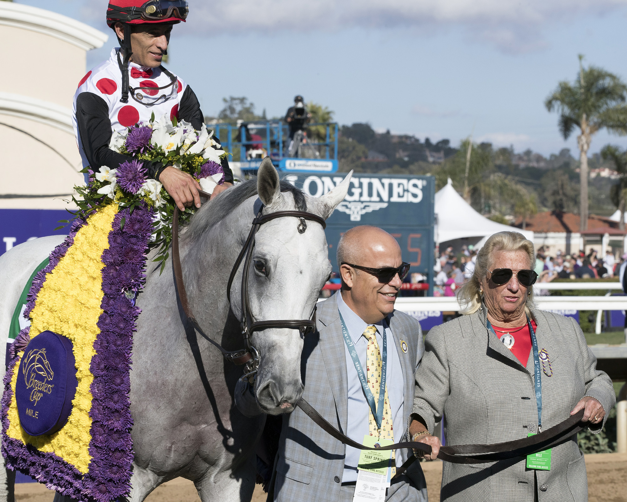 World Approval with Mark Casse and Charlotte Weber after 17 BC Mile