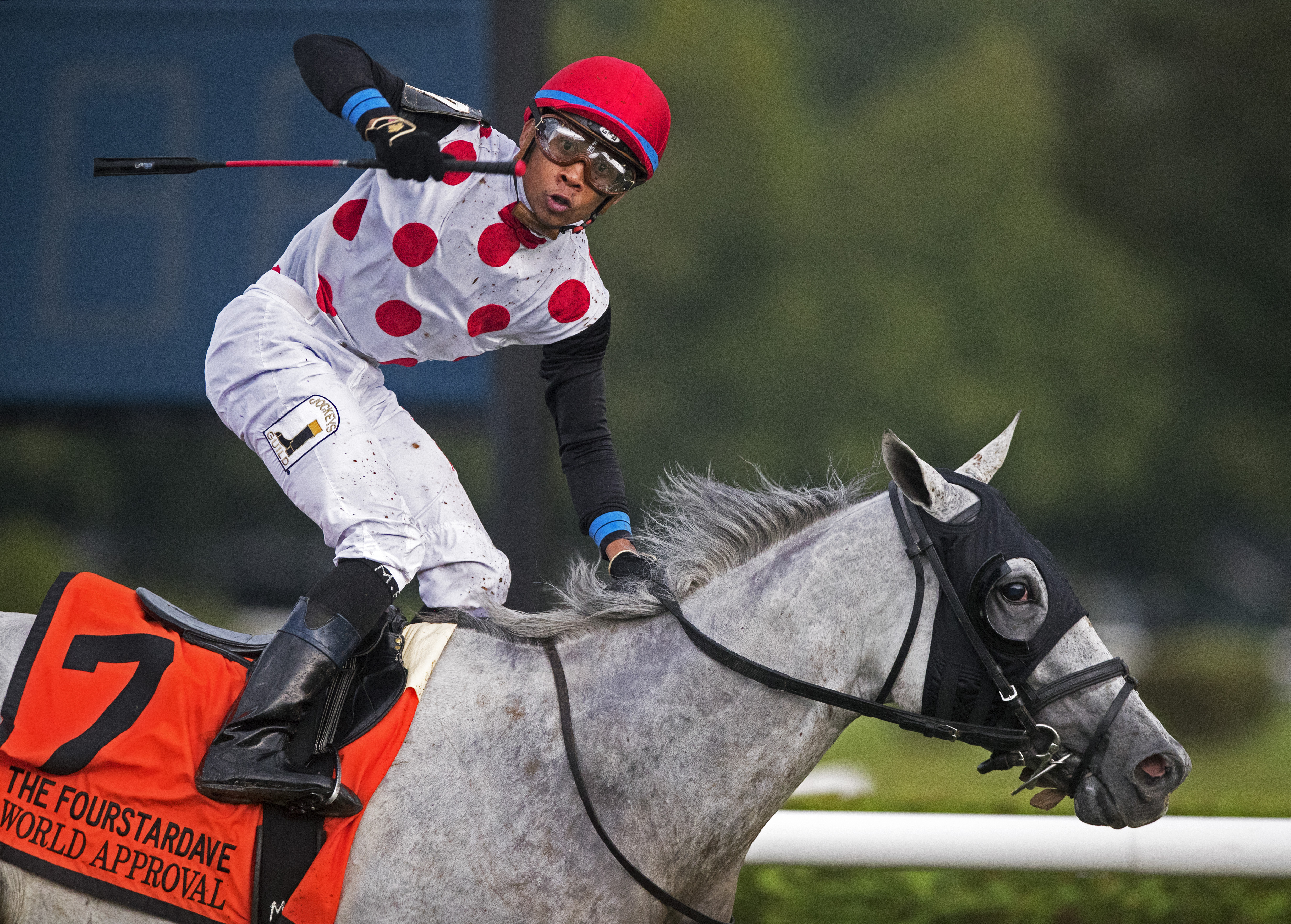 World Approval, Manny Franco up, wins the Grade 1 Fourstardave at Saratoga_8.12.17