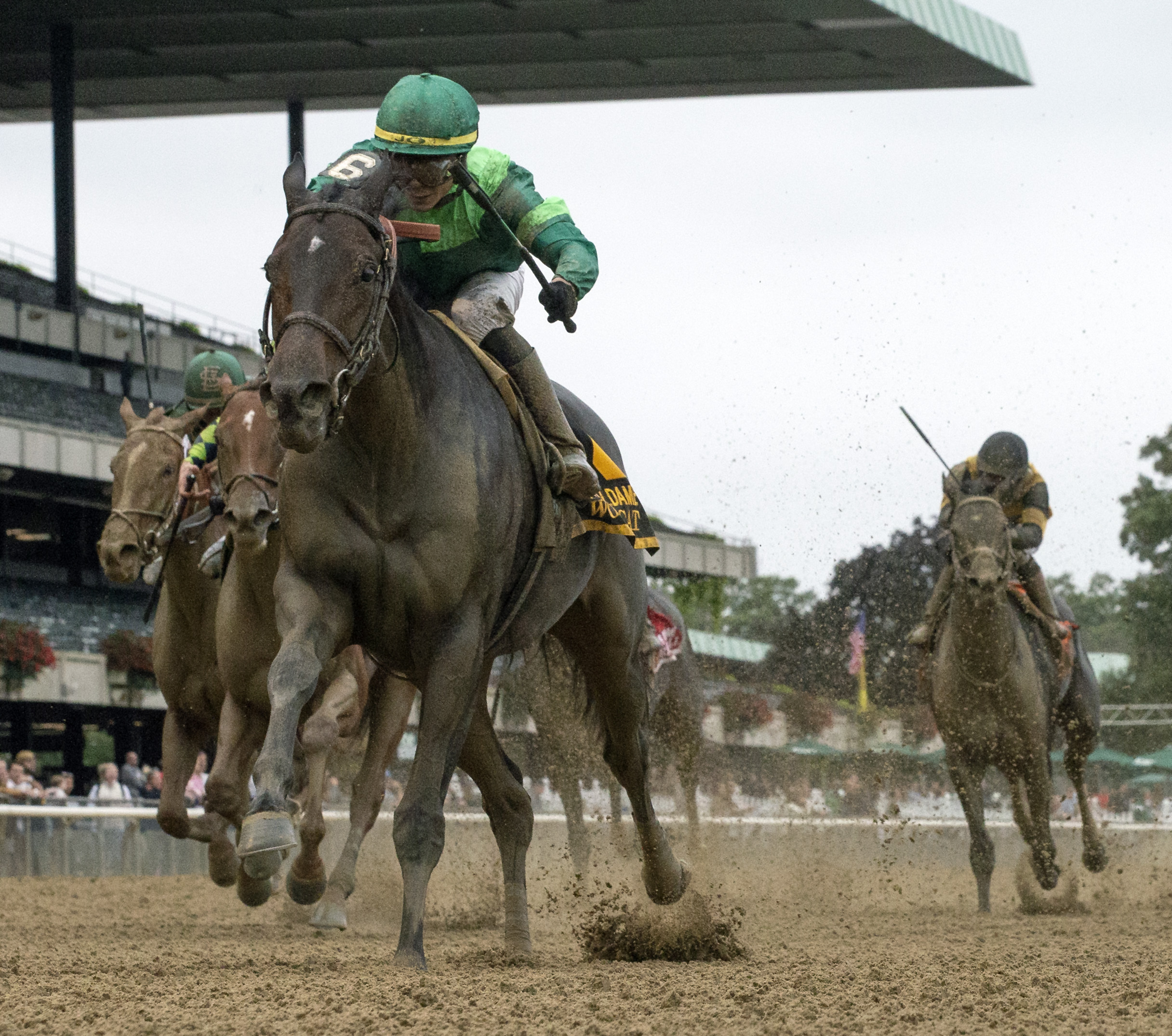 Wow Cat wins 2018 Beldame Stakes