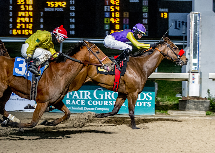 Wynn Time wins the Duncan F. Kenner at Fair Grounds