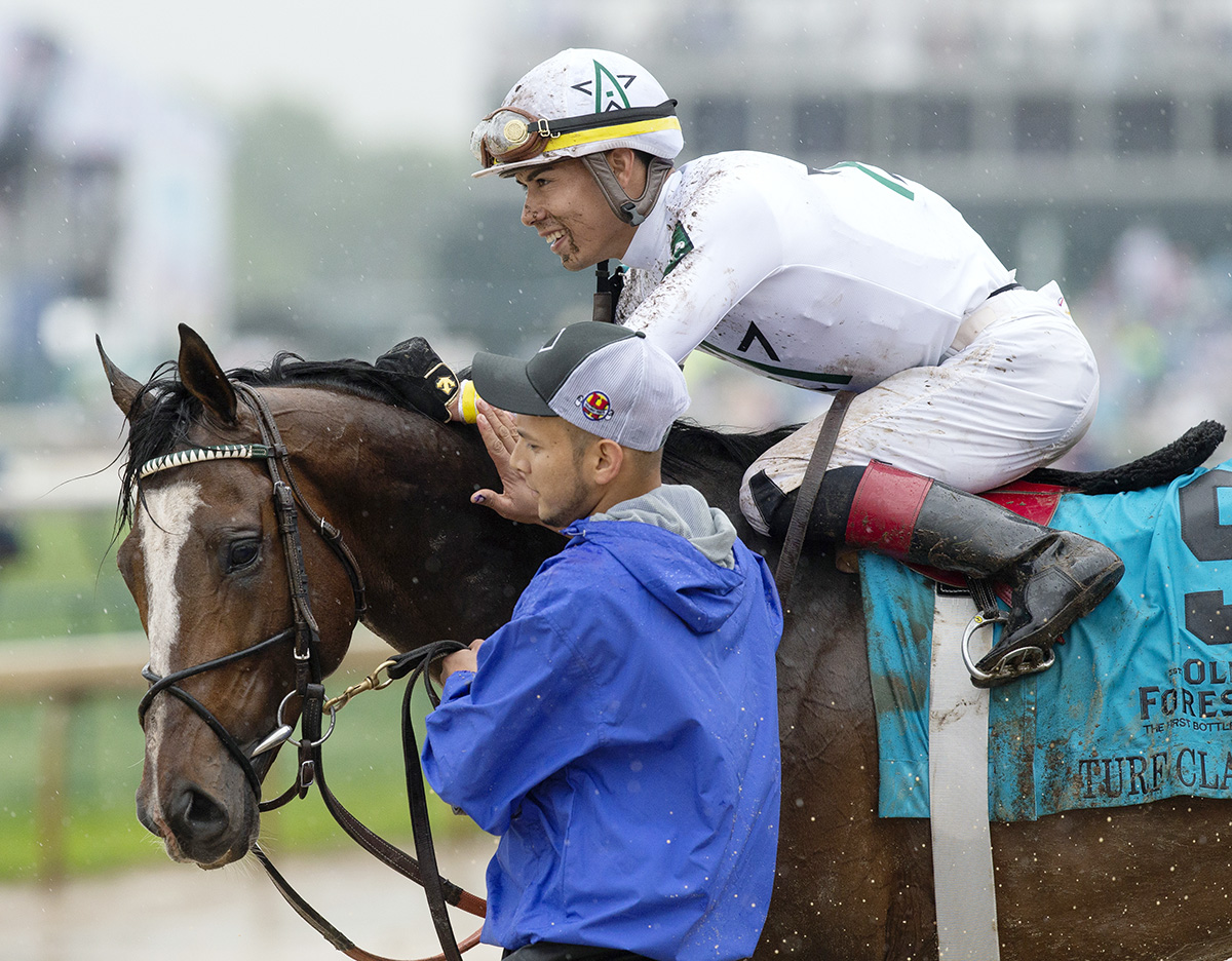 Yoshida after winning the Old Forester Turf Classic