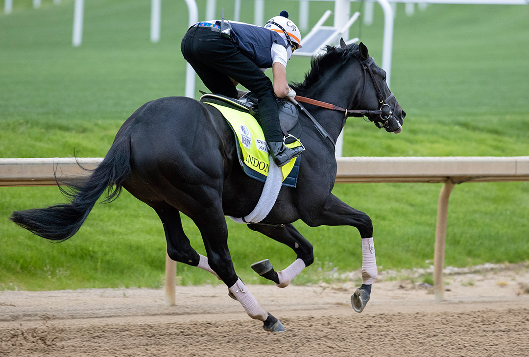 Zandon works at Churchill Downs on April 29