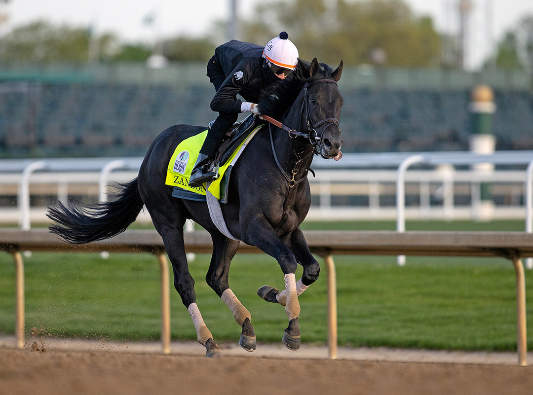 Zandon trains at Churchill Downs on April 26