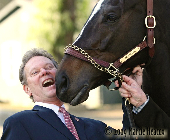 Jay Hovdey with Zenyatta