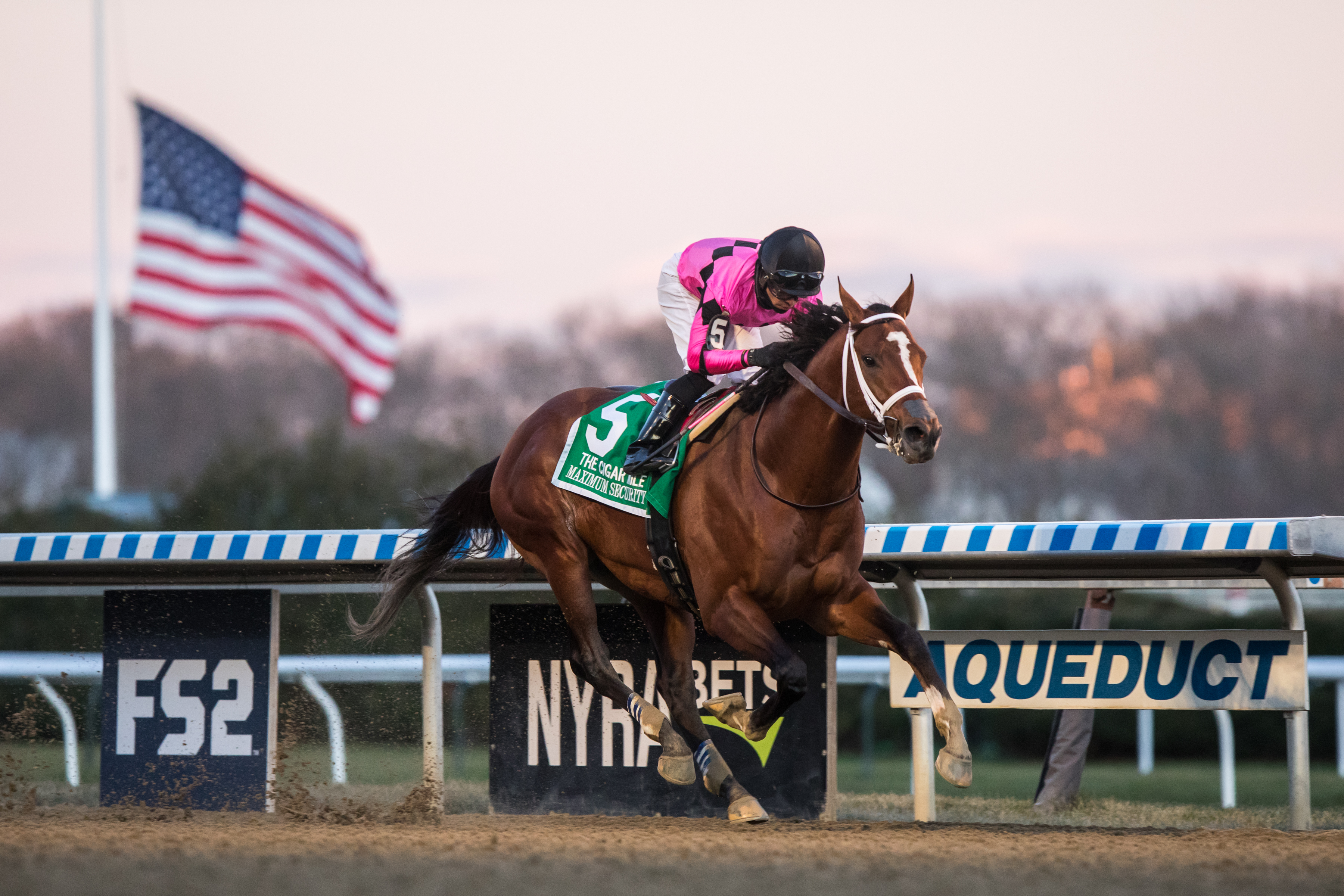 Maximum Security wins the 2019 Cigar Mile