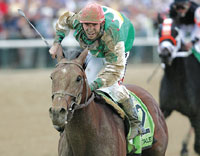 Afleet Alex & jockey Jeremy Rose
