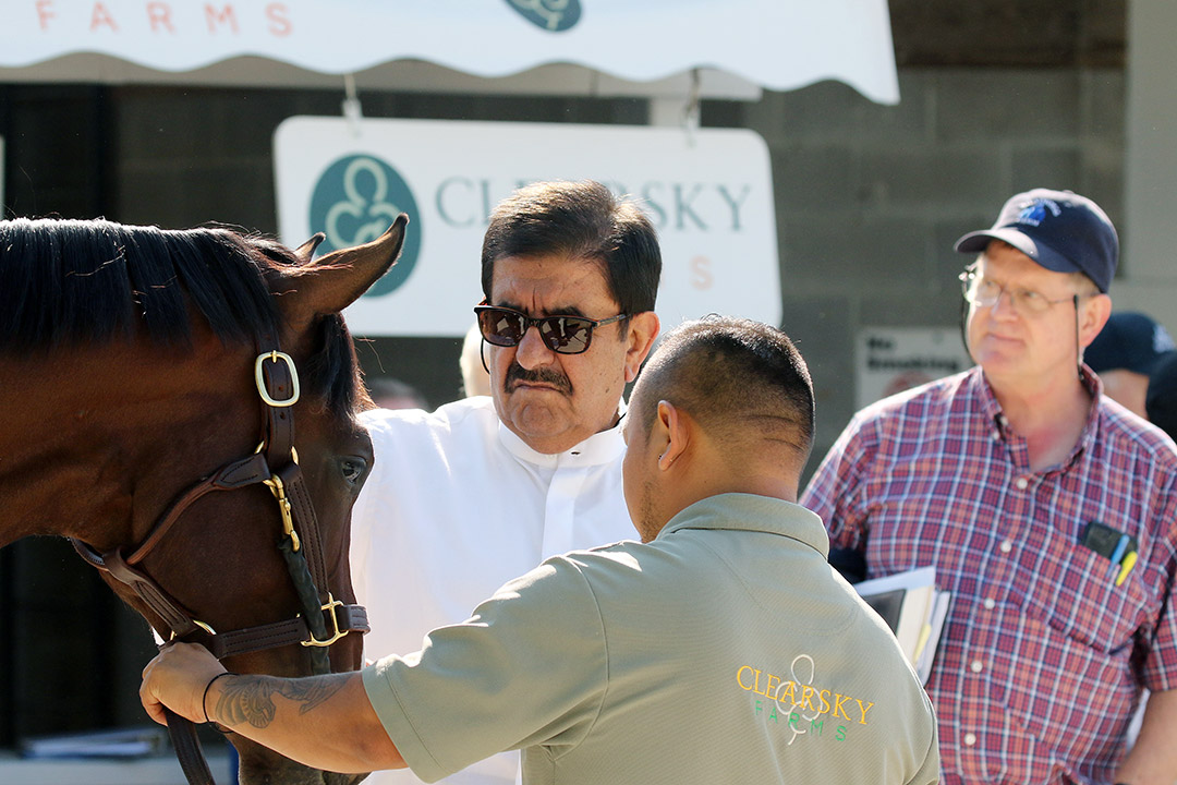 Sheikh Hamdan bin Rashid Al Maktoum at the 2017 Keeneland September sale