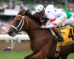 Big Brown (left)