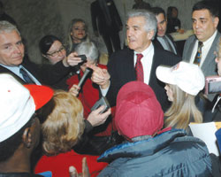 Joseph Bruno (center)