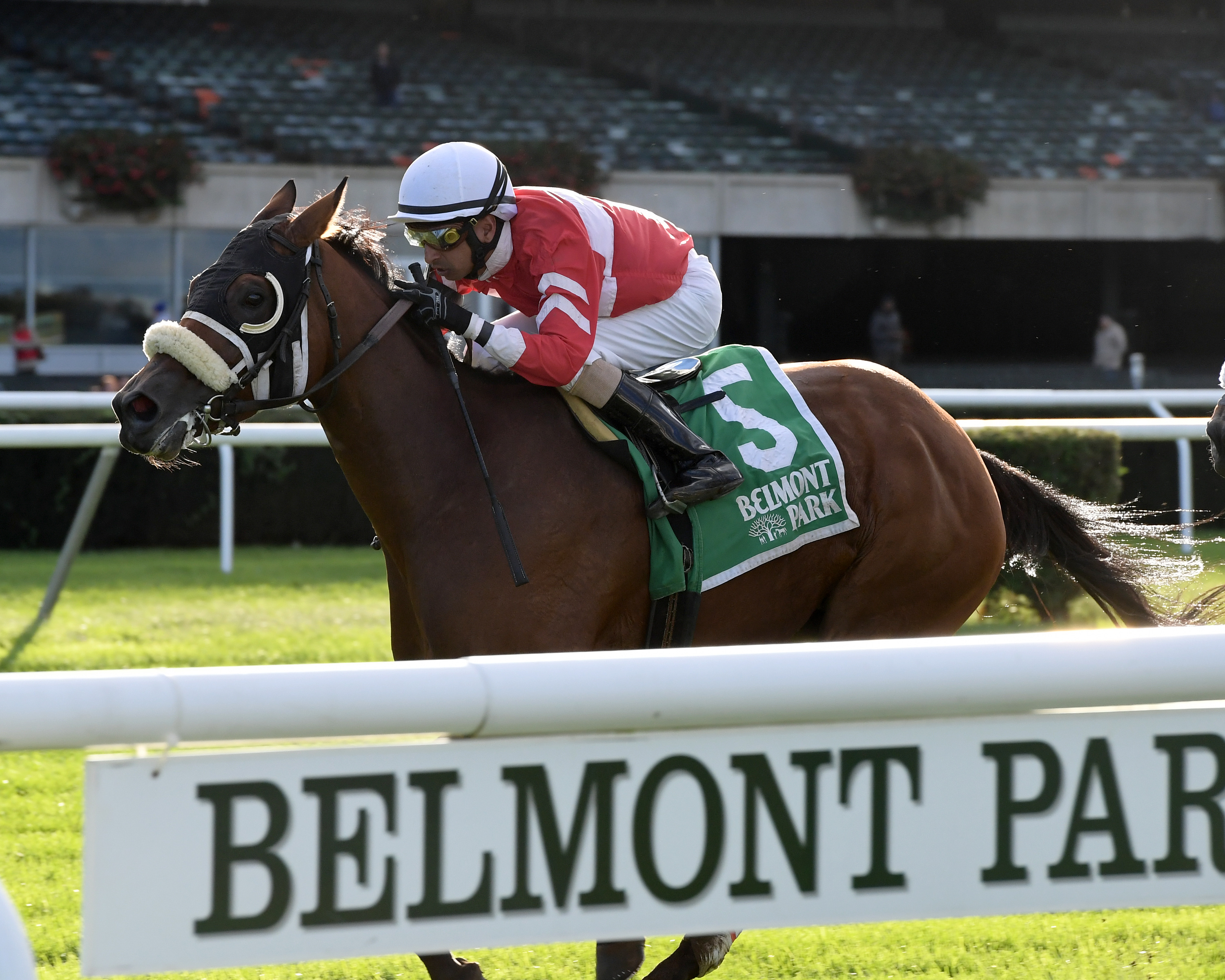 Fire Key wins the 2018 Floral Park Stakes