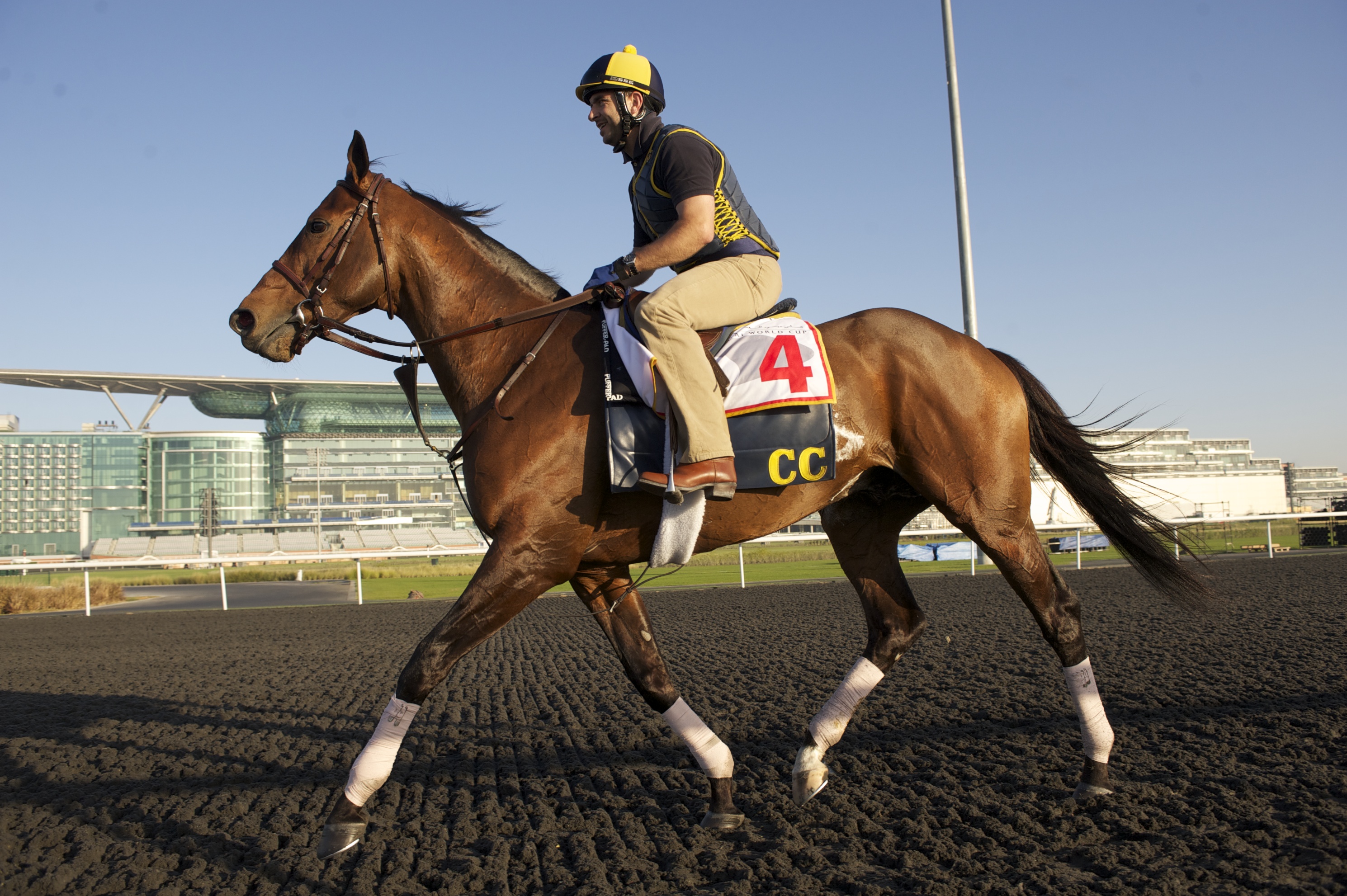 Gio Ponti trains at Meydan - March 23, 2011