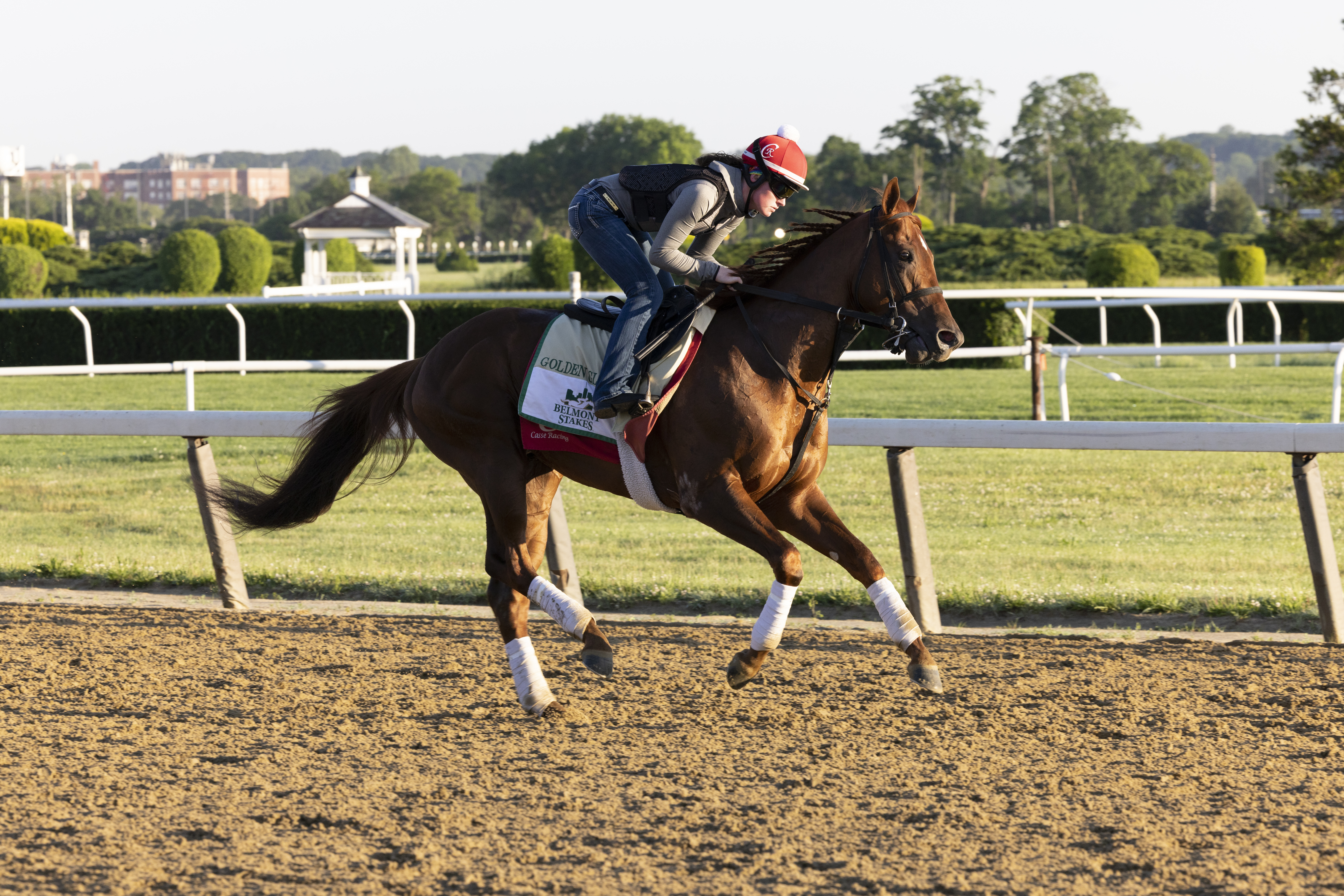 Golden Glider works half-mile for Saturday's Belmont Stakes