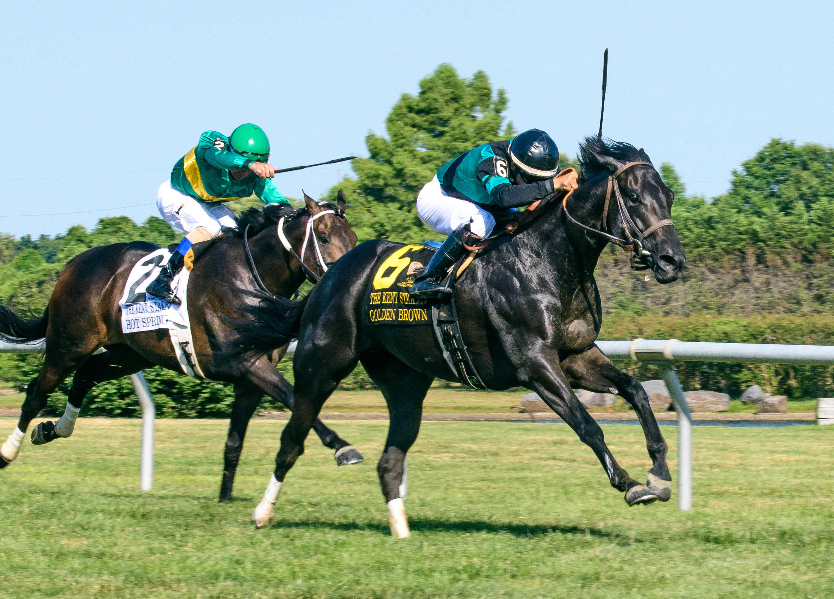 Golden Brown wins 2018 Kent Stakes