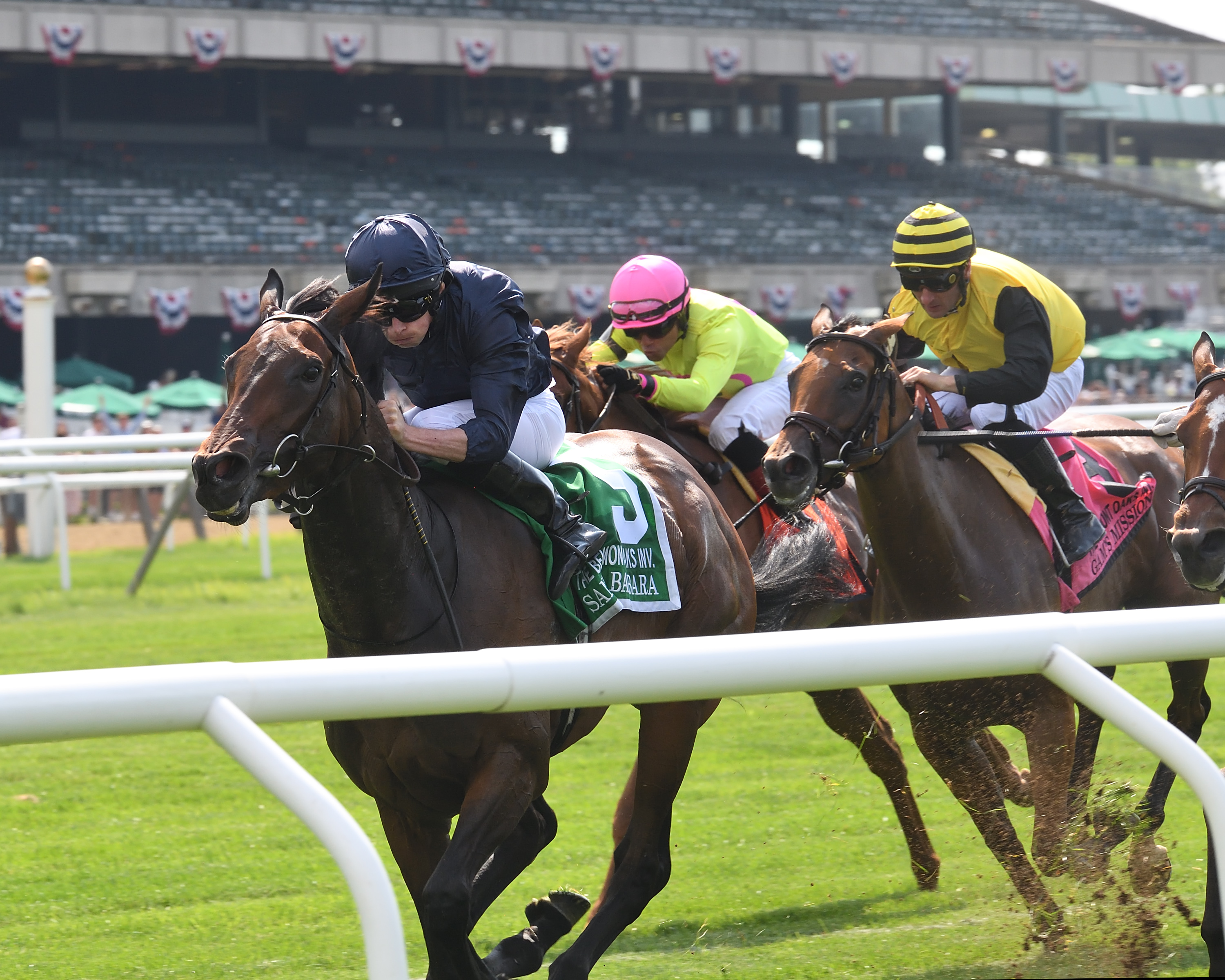 Santa Barbara (5) wins the Belmont Oaks 7-10-2021