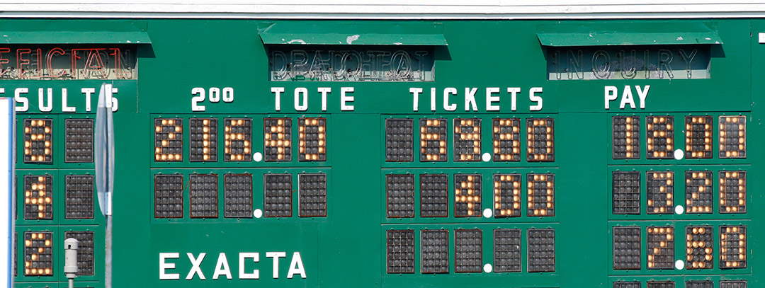 Tote board, payouts