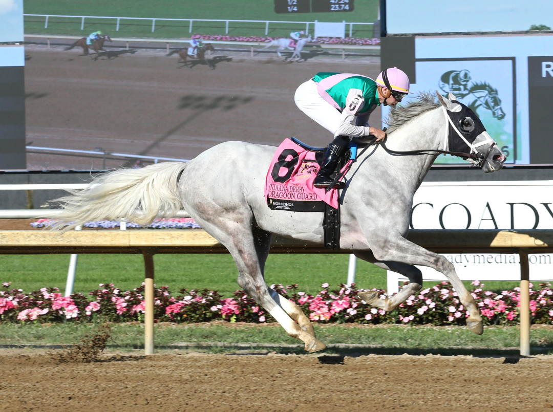 Dragoon Guard wins the Indiana Derby July 6 2024