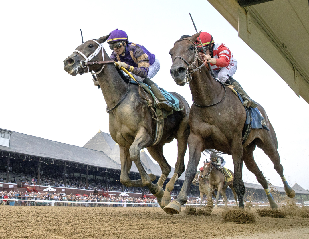 Spirit Doll (left) wins maiden at SAR Aug 7 2025
