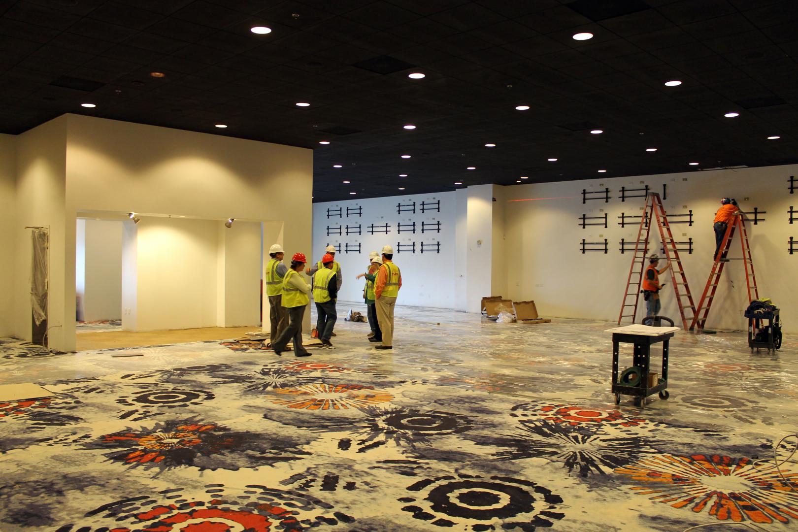 The high-roller room is taking shape.